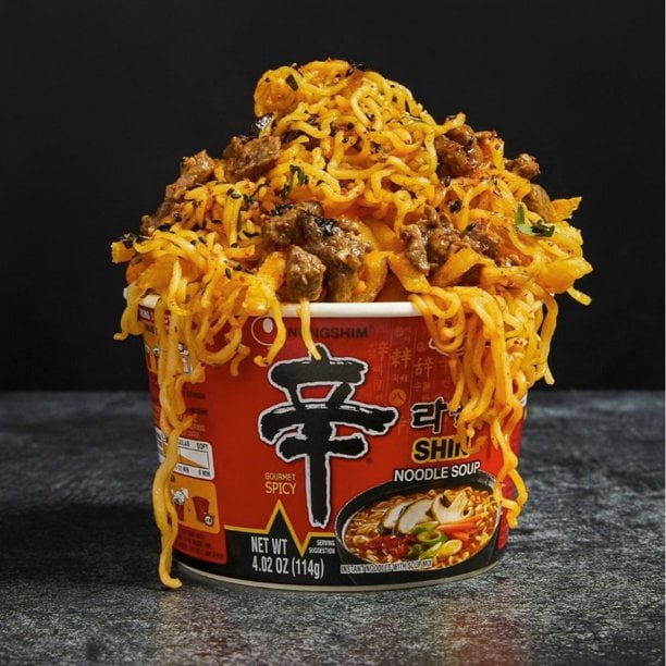 Macarr O Instant Neo Lamen Copo Big Bowl Shin Ramyun Picante Carne E