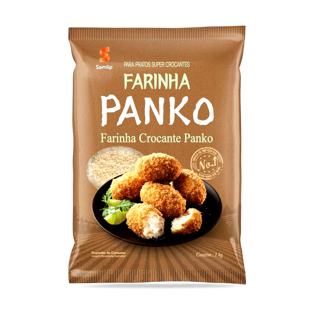 Farinha para Empanar Crocante Panko Samlip - 1Kg