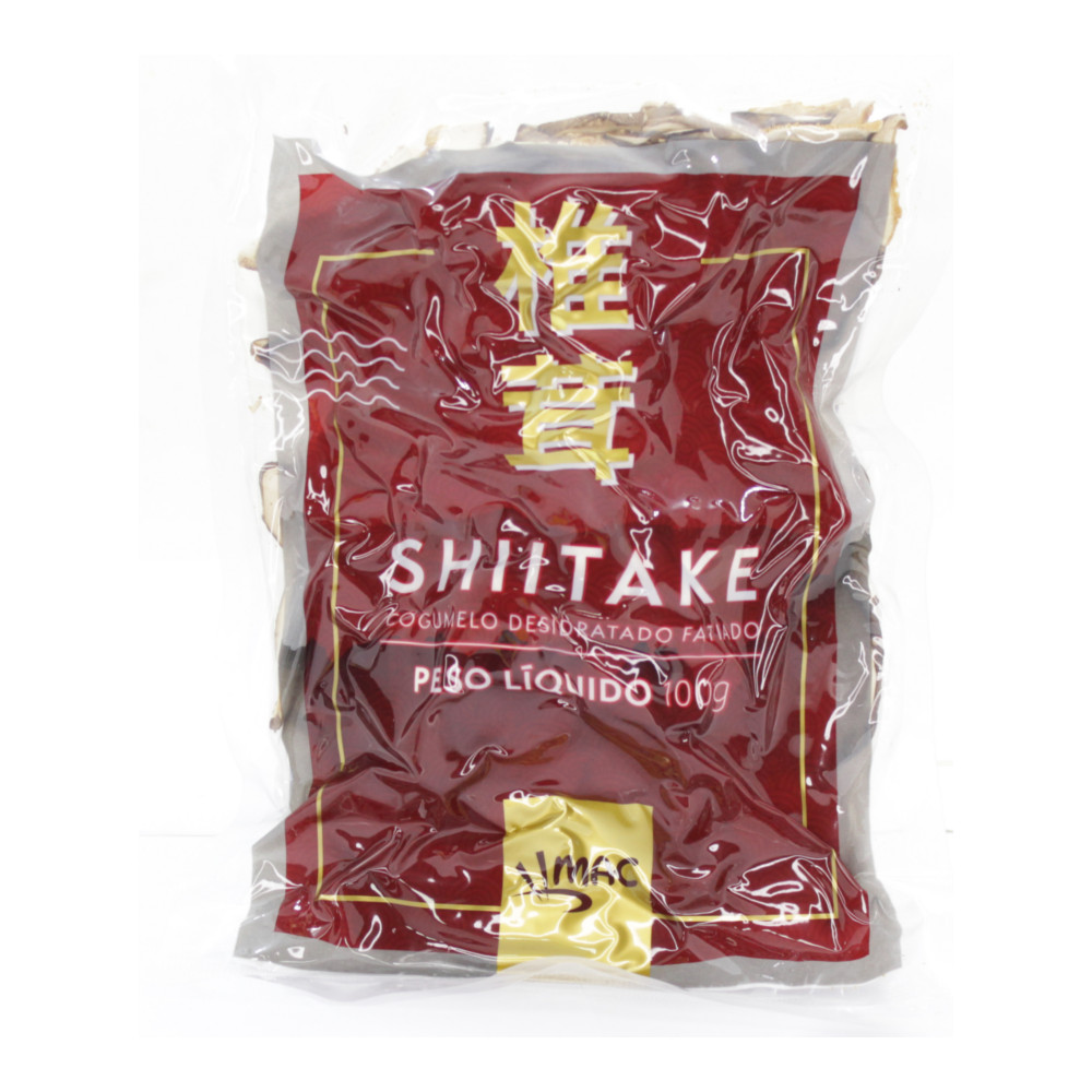 SHITAKE SECO INTEIRO - 100g - Miki Produtos Orientais