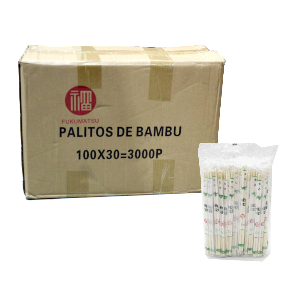 Caixa de Hashi de Bambu Fukumatsu Waribashi  - 3000 Pares