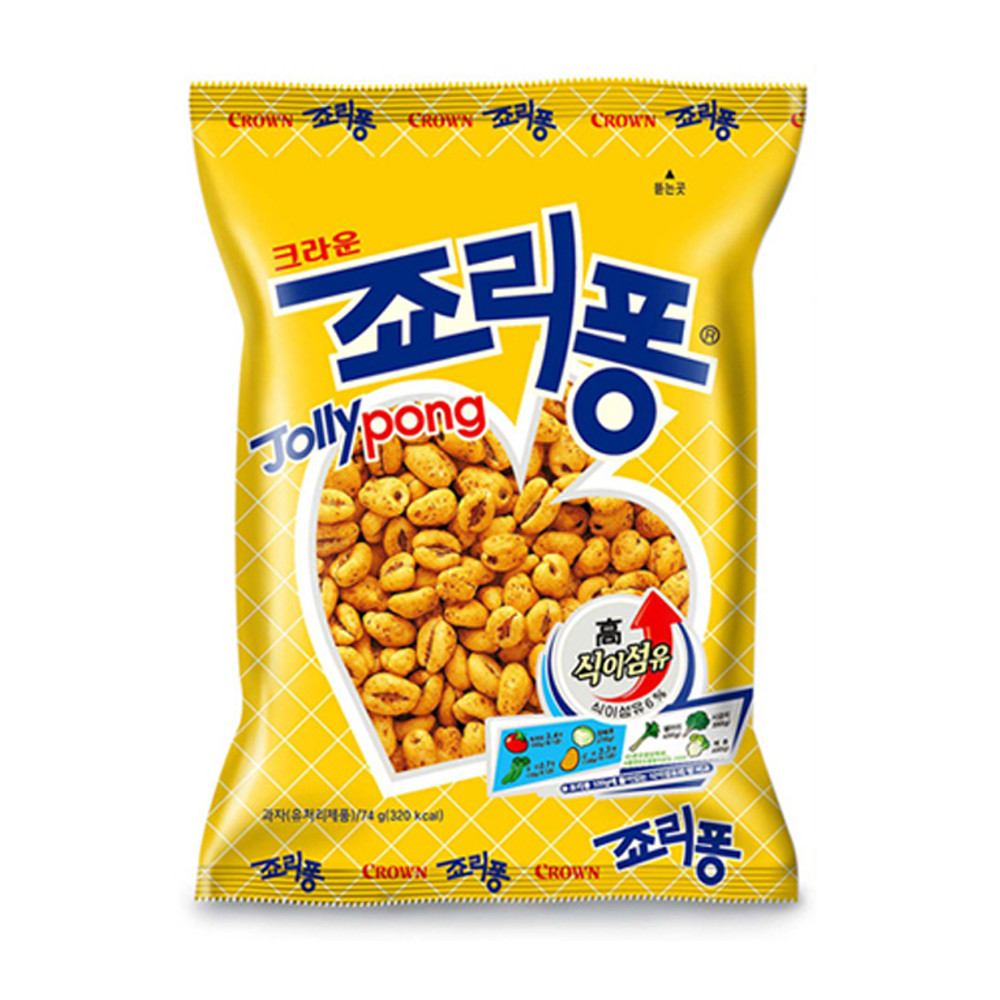 Picoca de Milho Coreano Jolly Pong Crown - 74 gramas