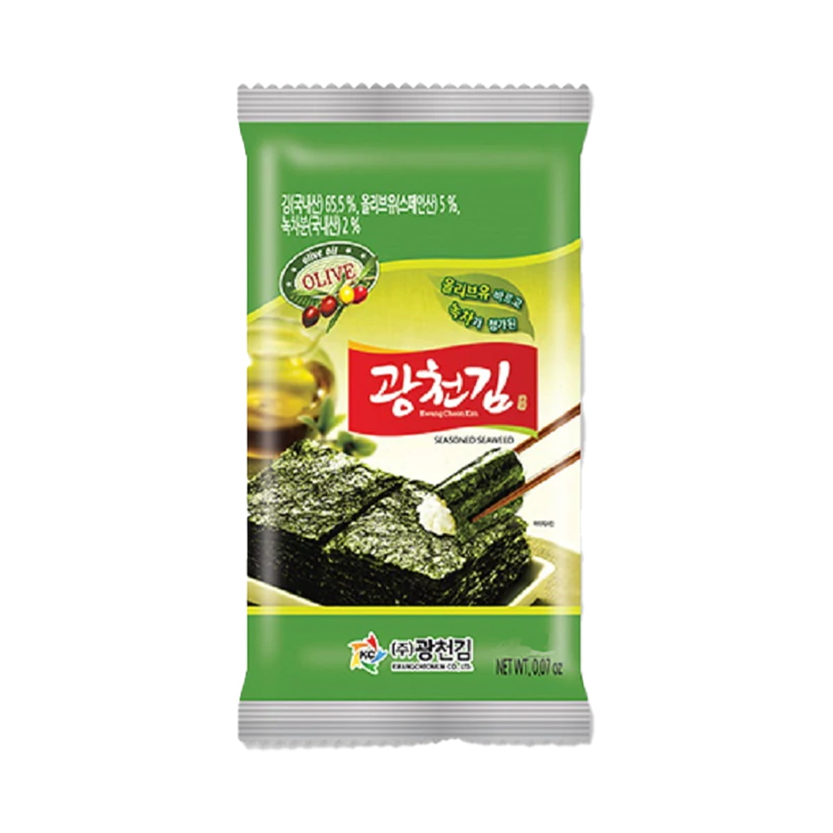 Alga Marinha Temperada com Azeite e Chá Verde Ajinori - 5 gramas