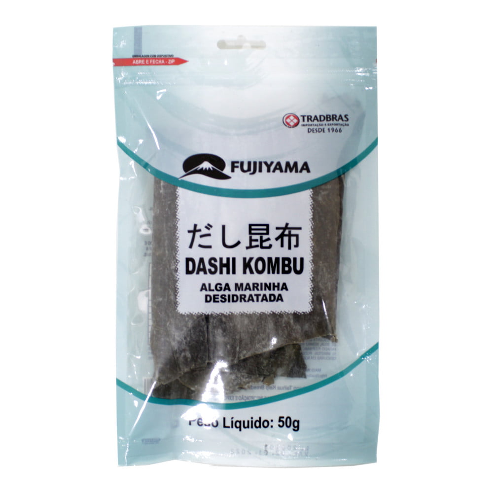 Alga Marinha Dashi Kombu Fujiyama - 50 gramas
