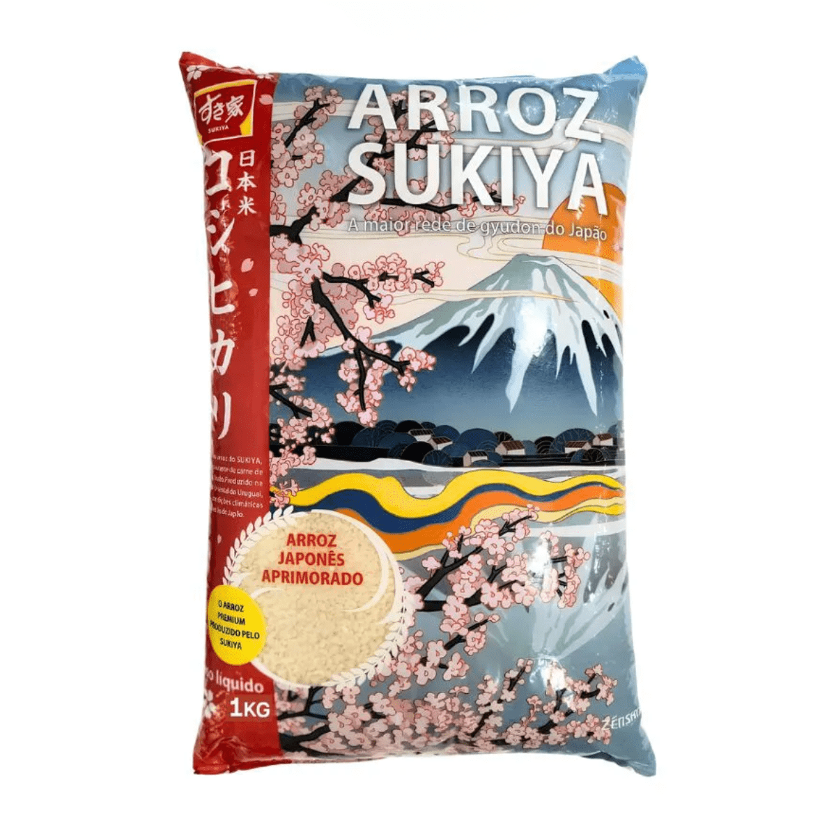Arroz tipo Japonês Sukiya Zensho Premium Grão Curto - 1Kg