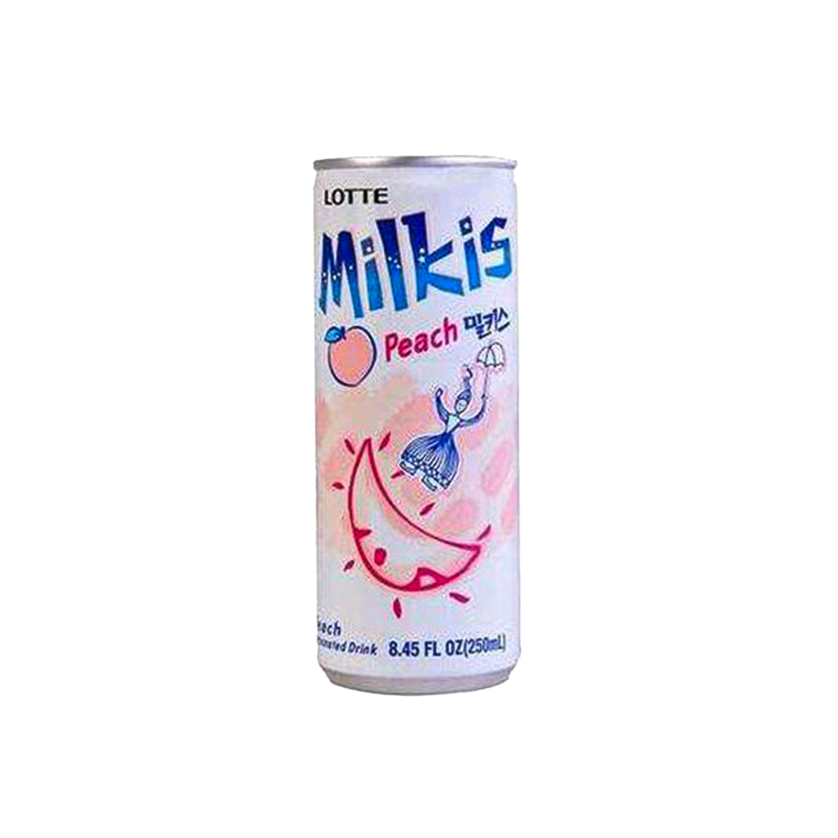 Bebida Gaseificada MILKIS Sabor Pêssego Lotte - 250 mL