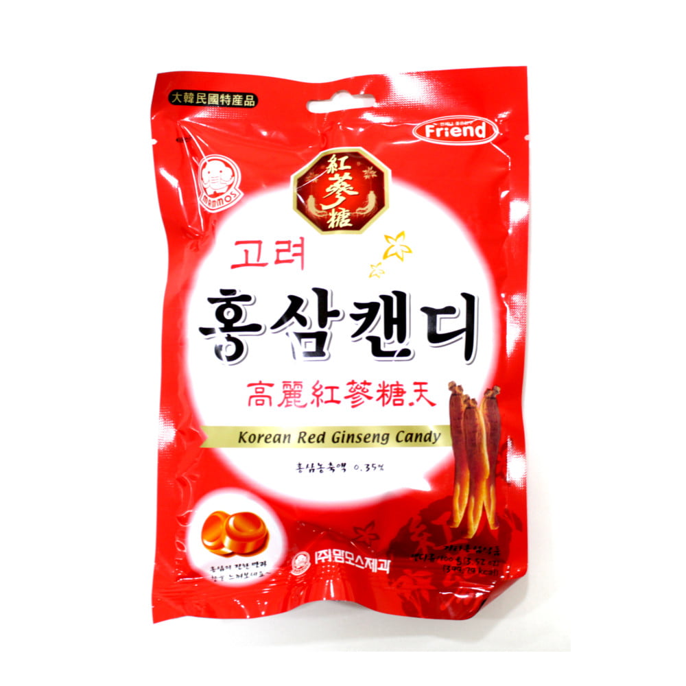 Bala Coreana Sabor Ginseng Vermelho RED Mammos - 100 gramas