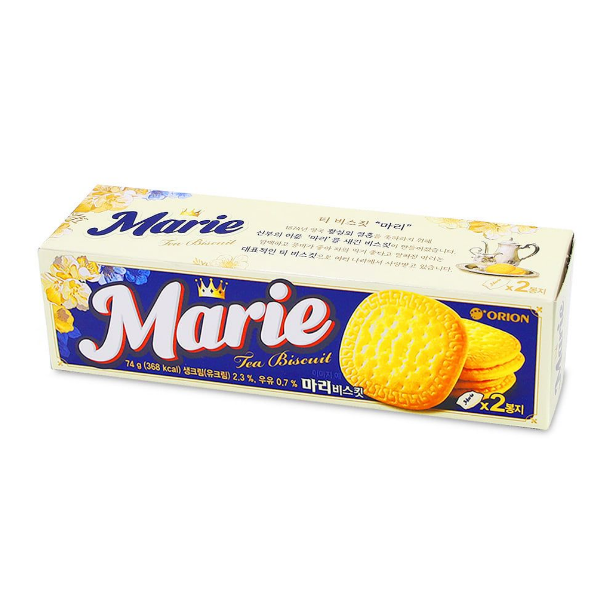 Biscoito Amanteigado e Leite Marie Tea Biscuit Orion - 74 gramas