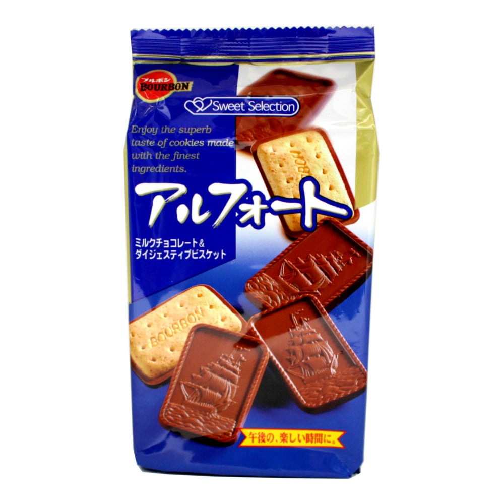 Biscoito com Chocolate Japonês Bourbon Alfort - 110 gramas