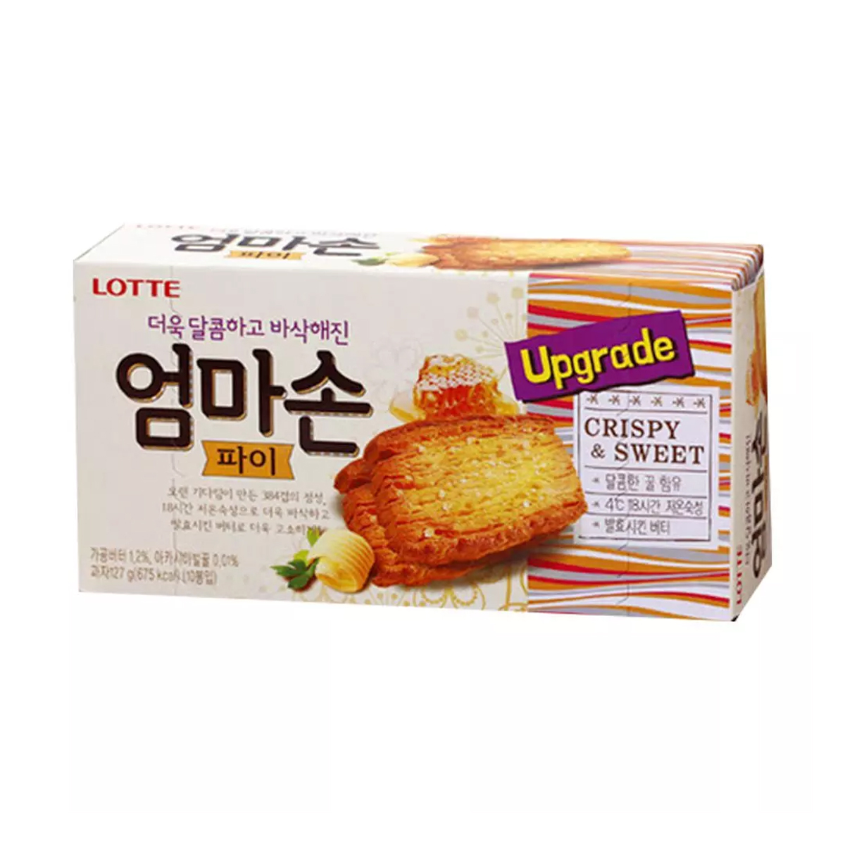 Biscoito Folhado de Manteiga e Mel Umma Son Pie Lotte - 127 gramas