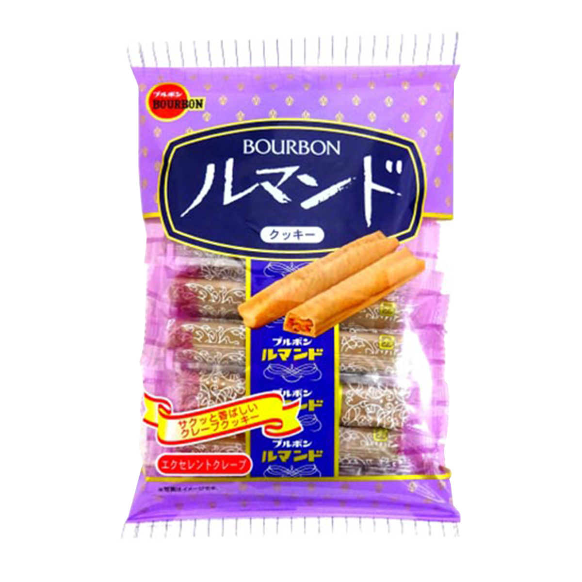 Biscoito Japones Lumonde em Camada com Cobertura de Chocolate Bourbon - 88,8 gramas