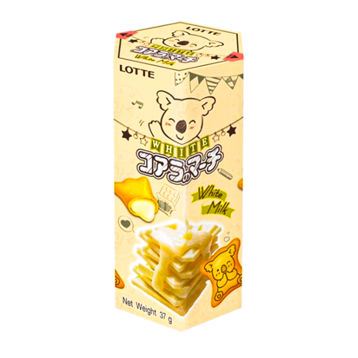 Biscoito Koala com Recheio Chocolate Branco Lotte - 33 gramas