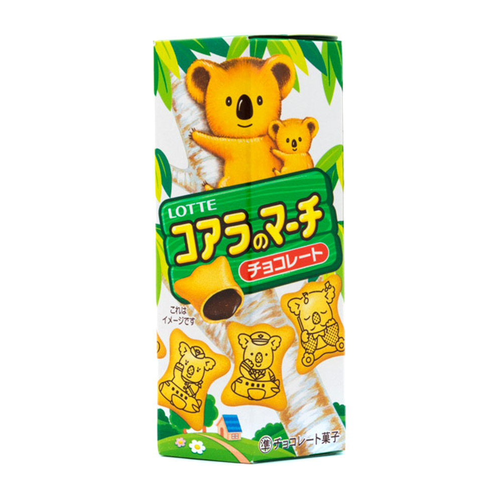 Biscoito Koala Japonês com Recheio de Chocolate Lotte - 50 gramas