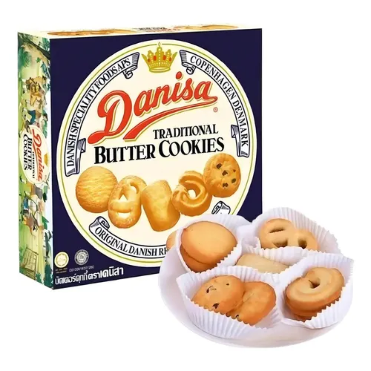 Biscoitos Cookies Danisa Amanteigados Sabor Tradicional - 162 gramas