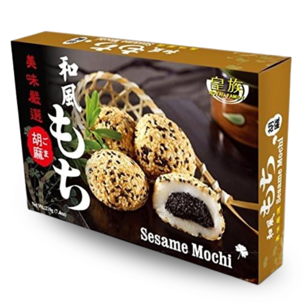 Bolinho de Arroz Glutinoso Mochi Sabor Gergelim Sesame - 210 gramas