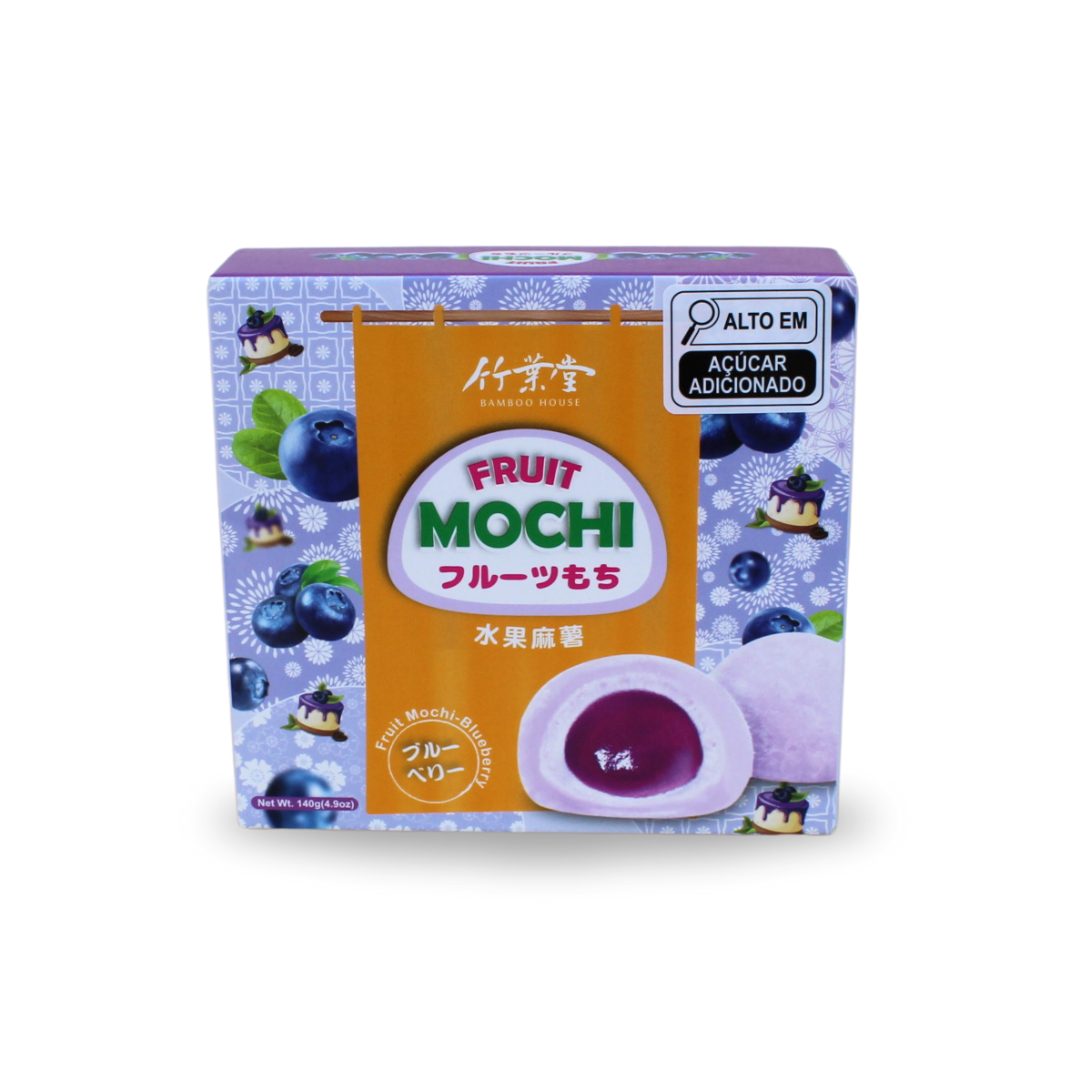 Bolinho de Arroz Mochi Sabor Mirtilo - 140 gramas