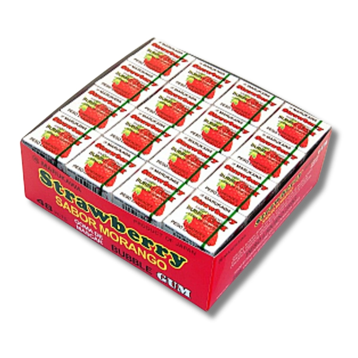 Chiclete Sabor Morango Marukawa Bubble Gum - 48 unidades
