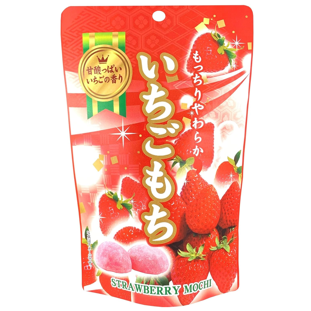 Doce Japonês de Arroz Moti Sabor Morango Seiki - 130 gramas