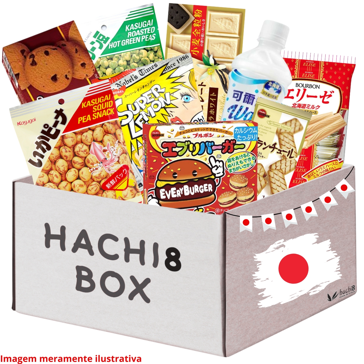 Kit Produtos Orientais Hachi8 Box - Versão 100% Japão