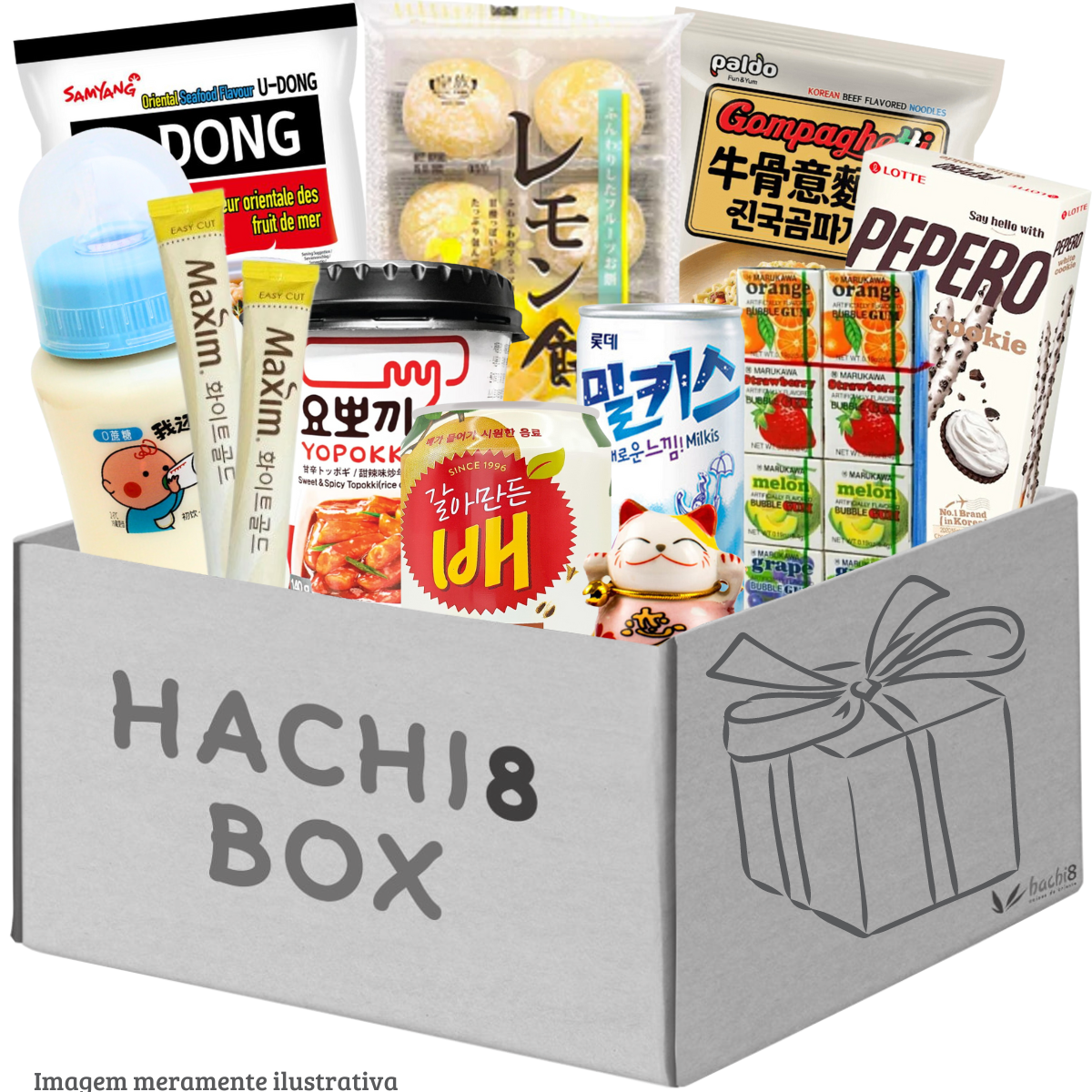 Kit Produtos Orientais Hachi8 Box - Versão Comemorativa Produtos Cor Branco 2