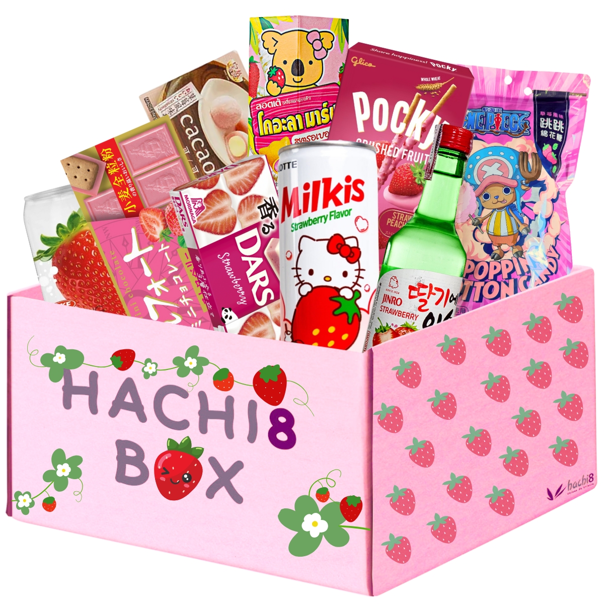 Kit Produtos Orientais Hachi8 Box - Versão Comemorativa Produtos Sabor Morango 2