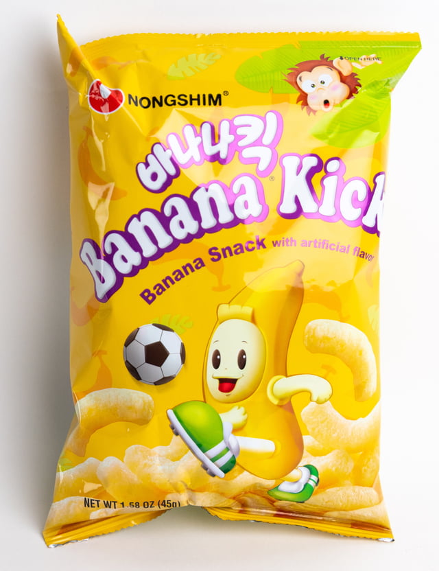 Salgadinho Importado Coreano de Milho Sabor Banana Kick - Hachi8