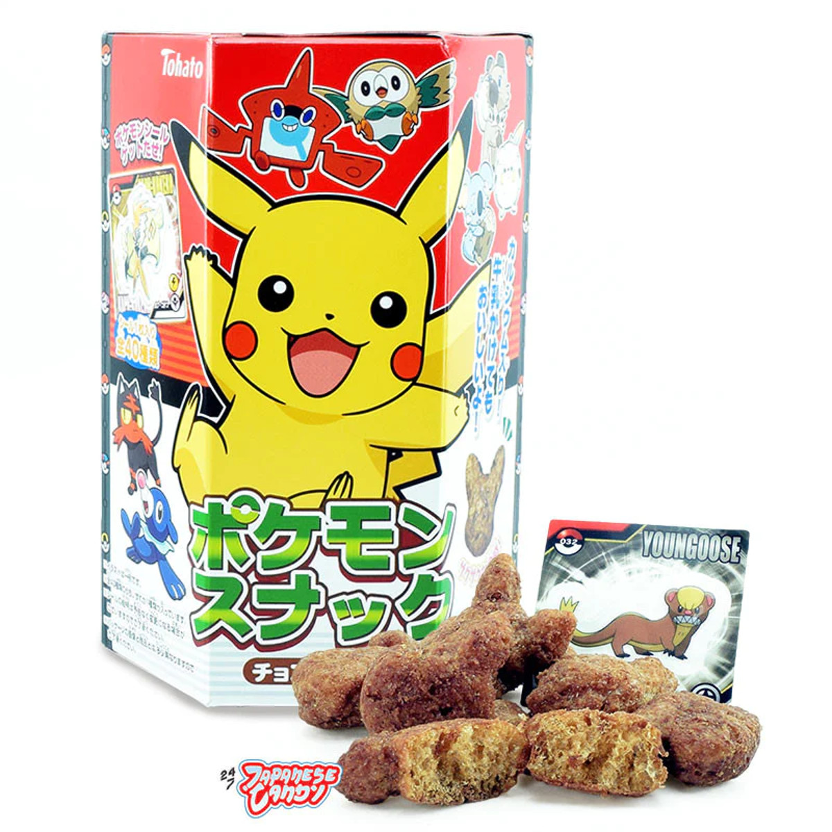 Salgadinho de Milho Japones Sabor Chocolate Pokemon Tohato - 23 gramas -  Hachi8