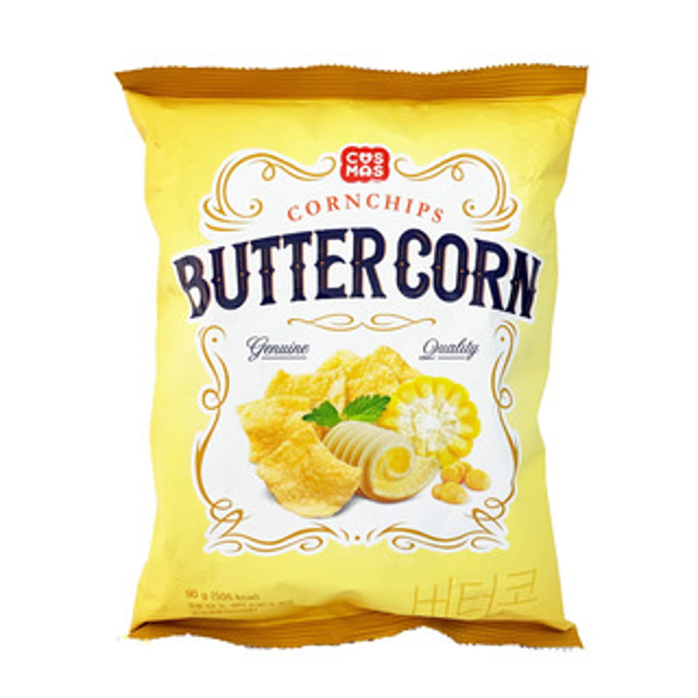 Salgadinho Importado Coreano Sabor Milho e Manteiga Butter Corn - 90 gramas