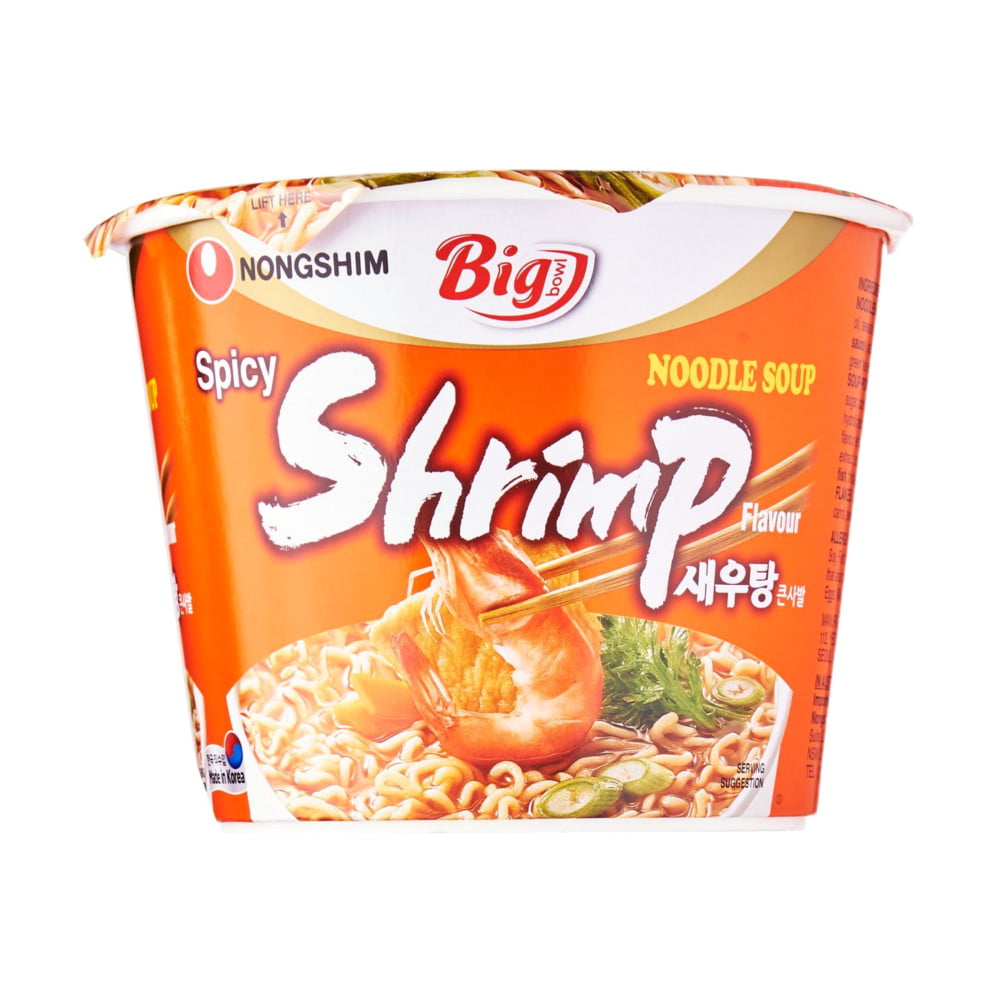 Caixa de Lamen Coreano Camarão Apimentado Shrimp Spicy Big Bowl