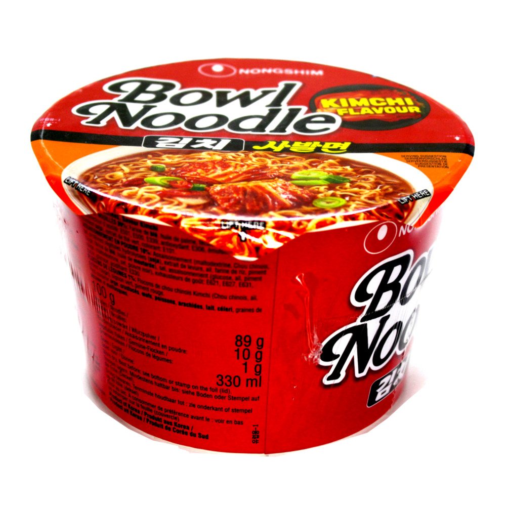 Caixa Lamen Coreano Bowl Noodle Kimchi Picante Legumes Copo 100