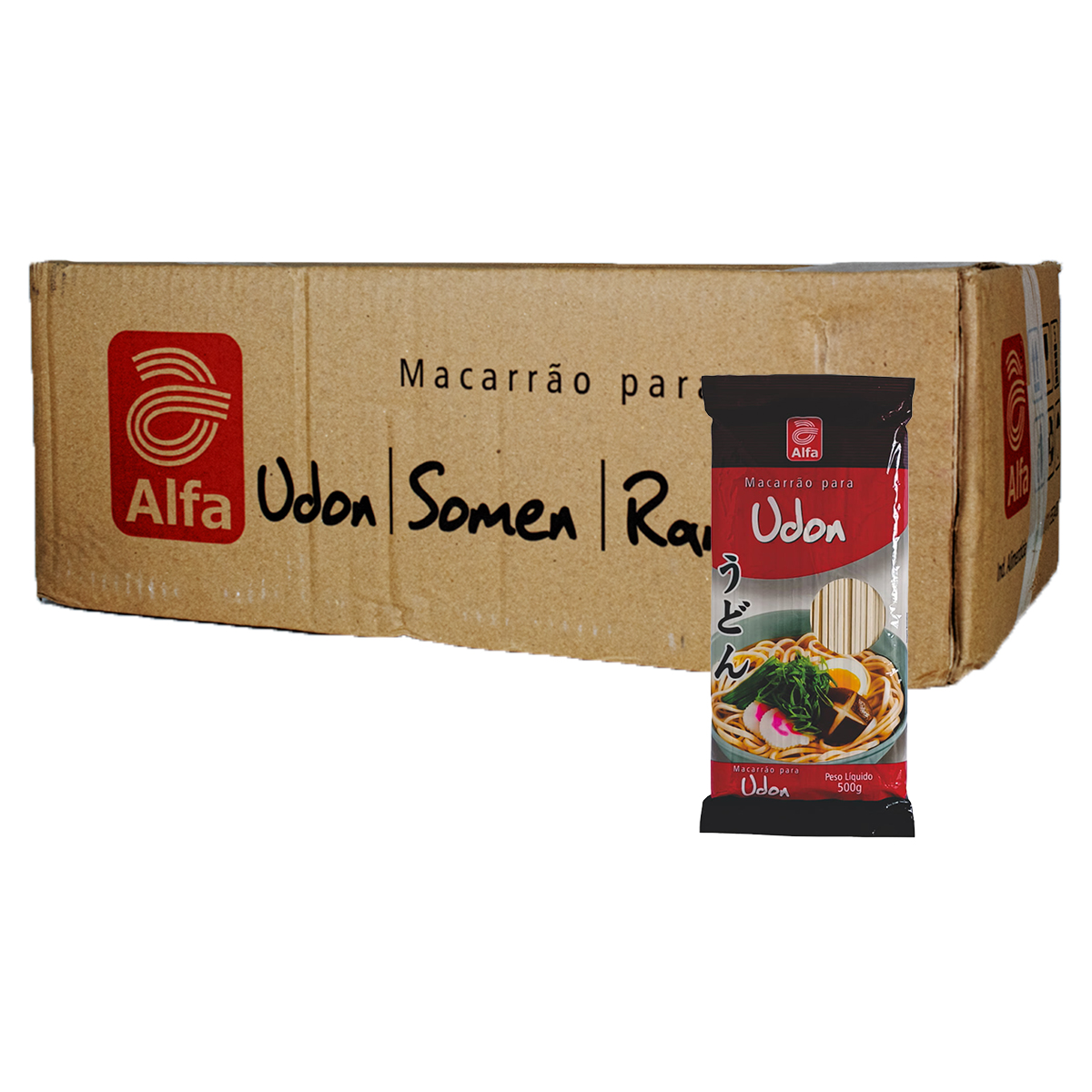 Caixa de Macarrão Udon Alfa - 20 Pacotes