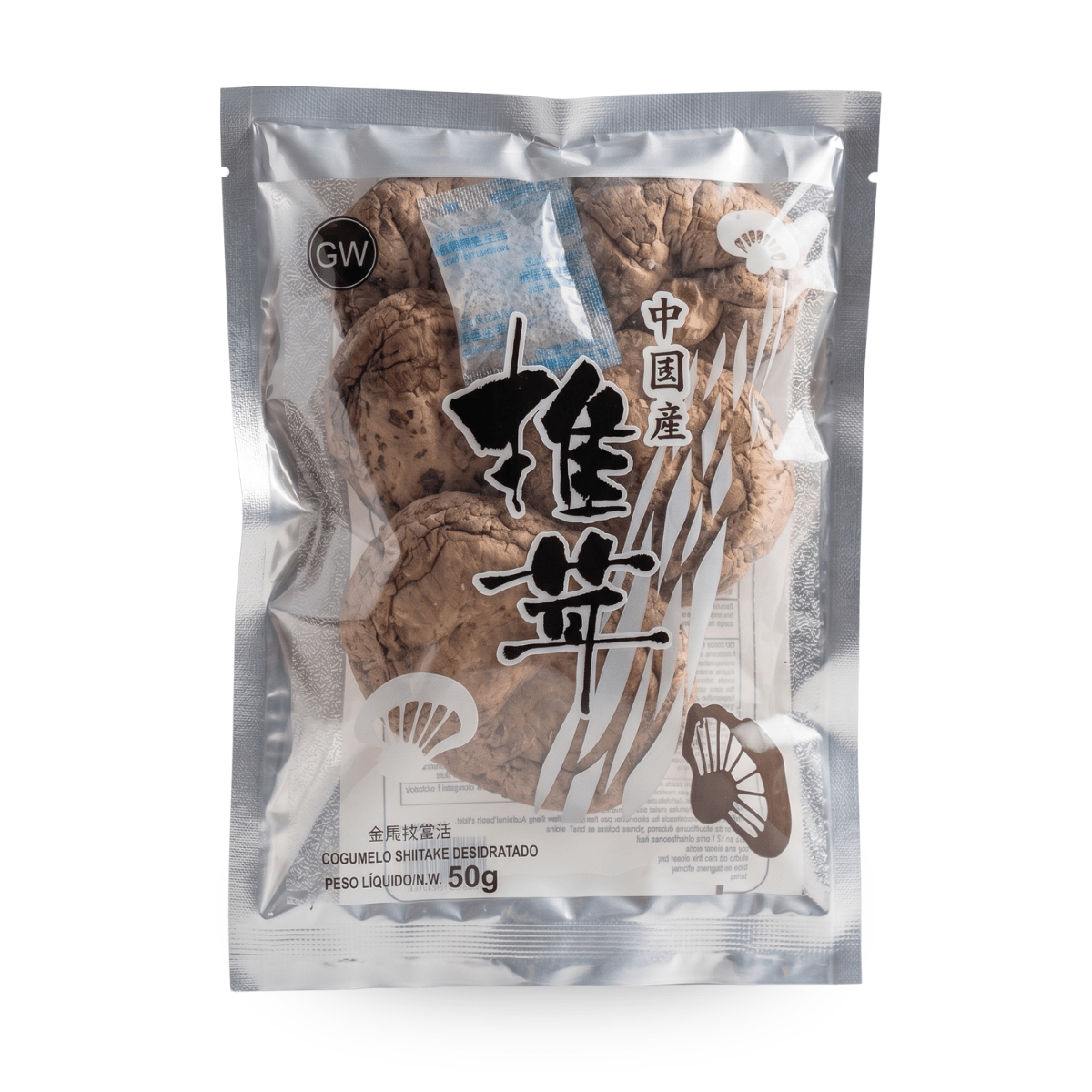 Cogumelo Desidratado Inteiro Shitake GW - 50 gramas