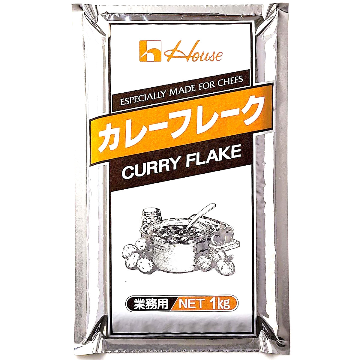 Condimento Japonês Preparado à Base de  Curry em Flocos House - 1 Kg