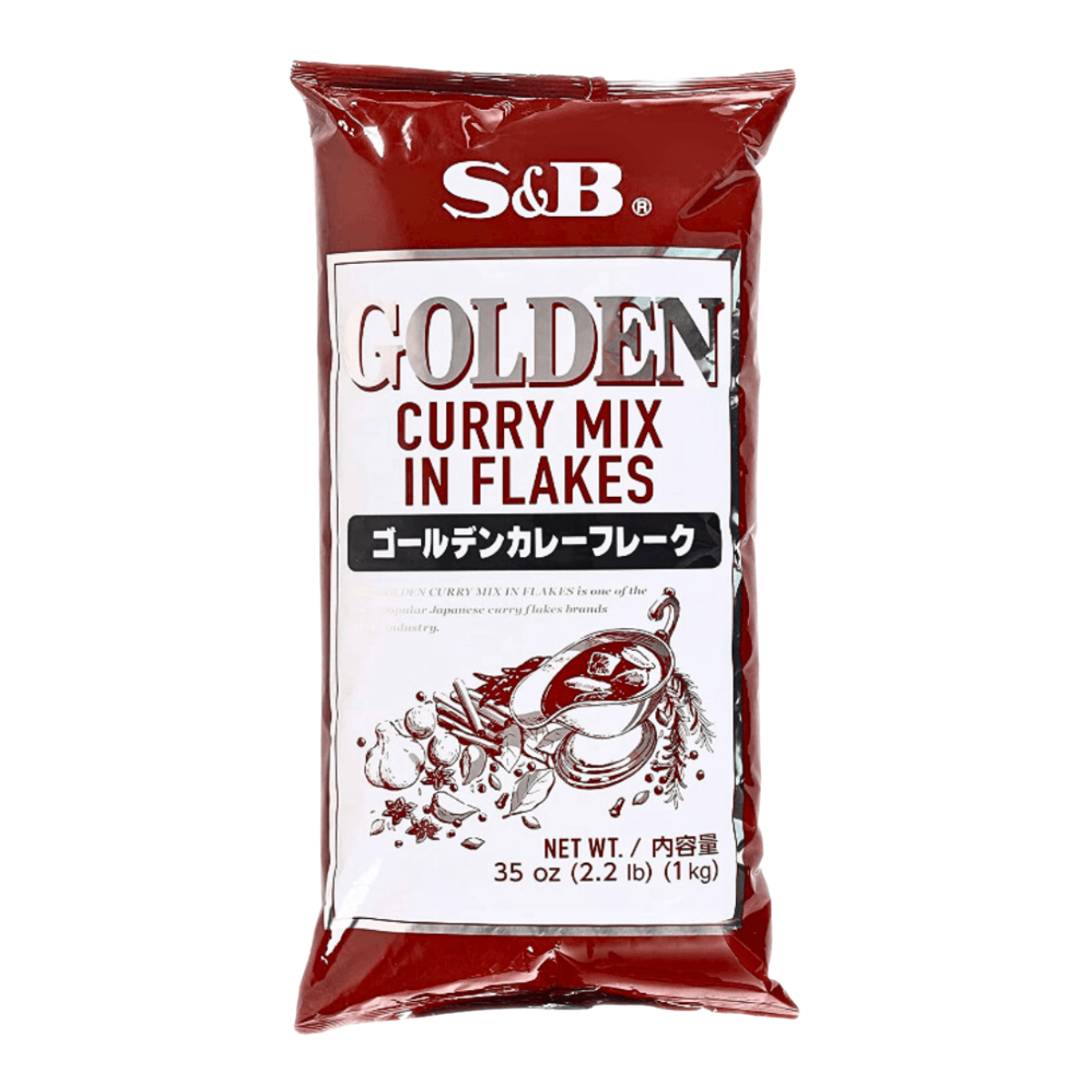 Curry em Flocos Japonês Golden S&B - 1 Kg