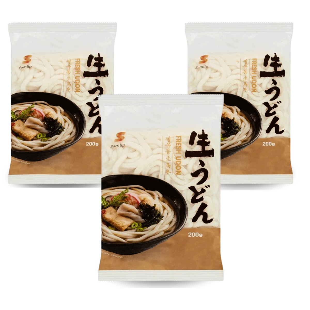 Kit Macarrão Oriental Fresh Udon Pré-Cozido sem Tempero 200 gramas - 3 Pacotes