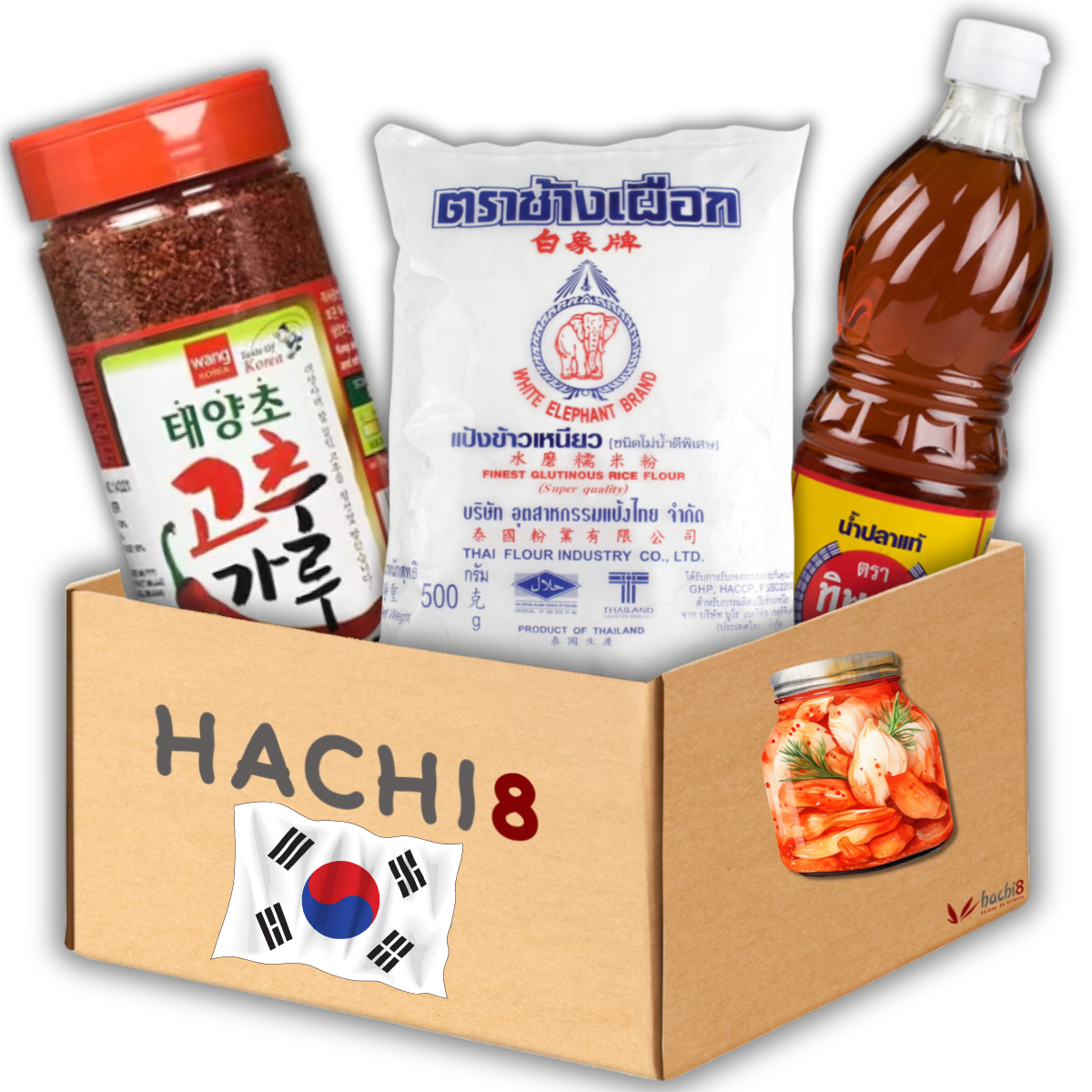 Kit para fazer Kimchi com Produtos Coreanos - 3 Itens