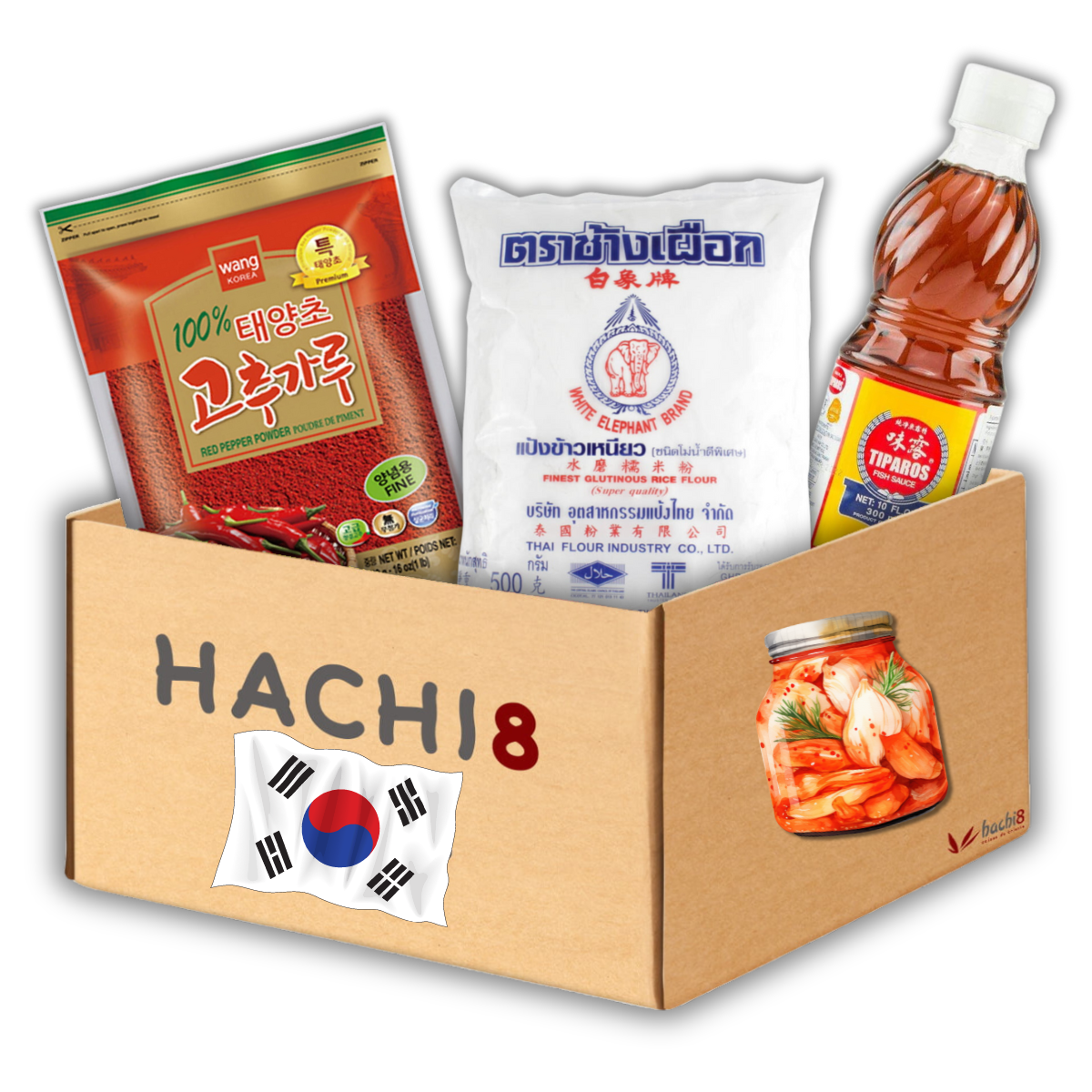 Kit para fazer Kimchi com Produtos Coreanos -3 Itens