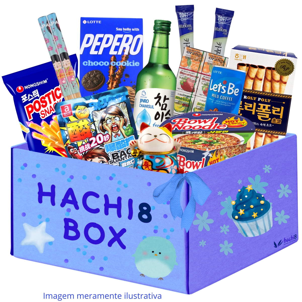 Kit Produtos Orientais Hachi8 Box - Versão Comemorativa Produtos Cor Azul 3