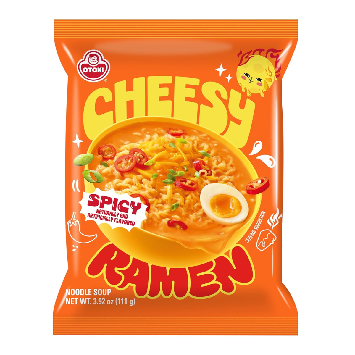 Lamen Coreano Otoki Cheesy Ramen Sabor Picante - 111 gramas