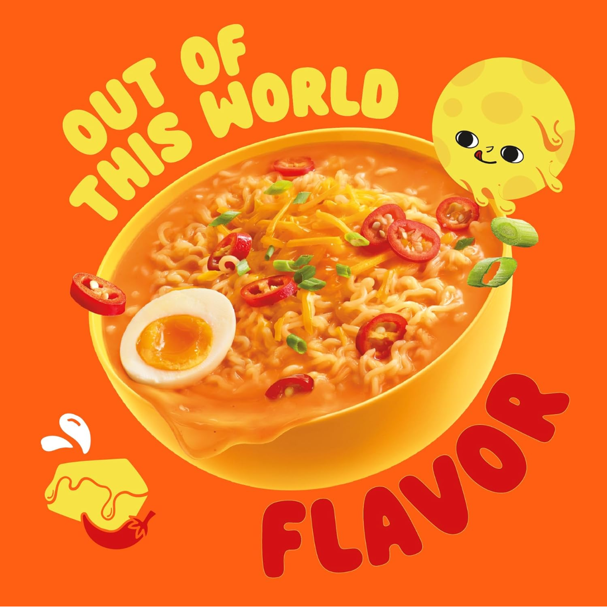Lamen Coreano Otoki Cheesy Ramen Sabor Picante - 111 gramas - Hachi8