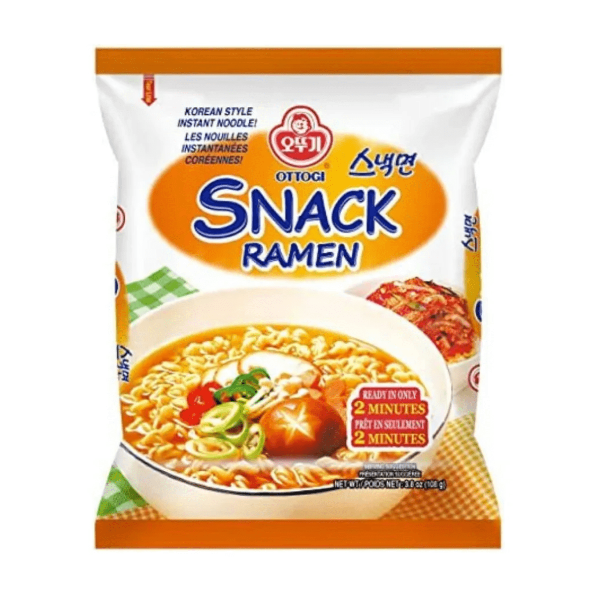 Lamen Coreano Picante Snack Ramen Ottogi - 108 gramas