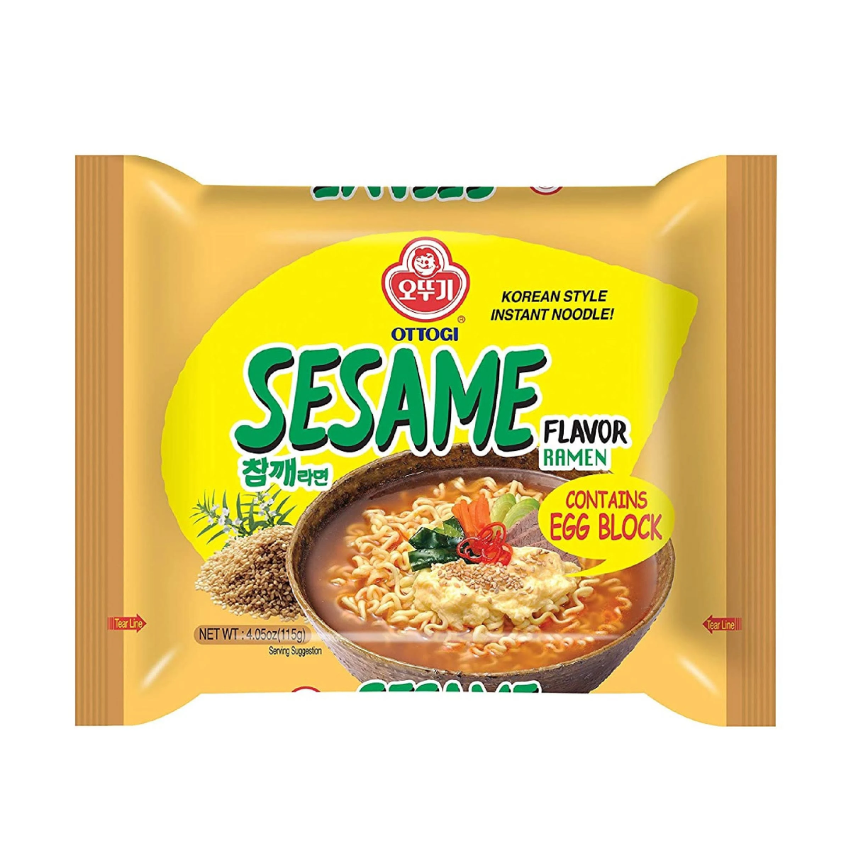 Lamen Coreano Sabor Gergelim Sesame - 115 gramas