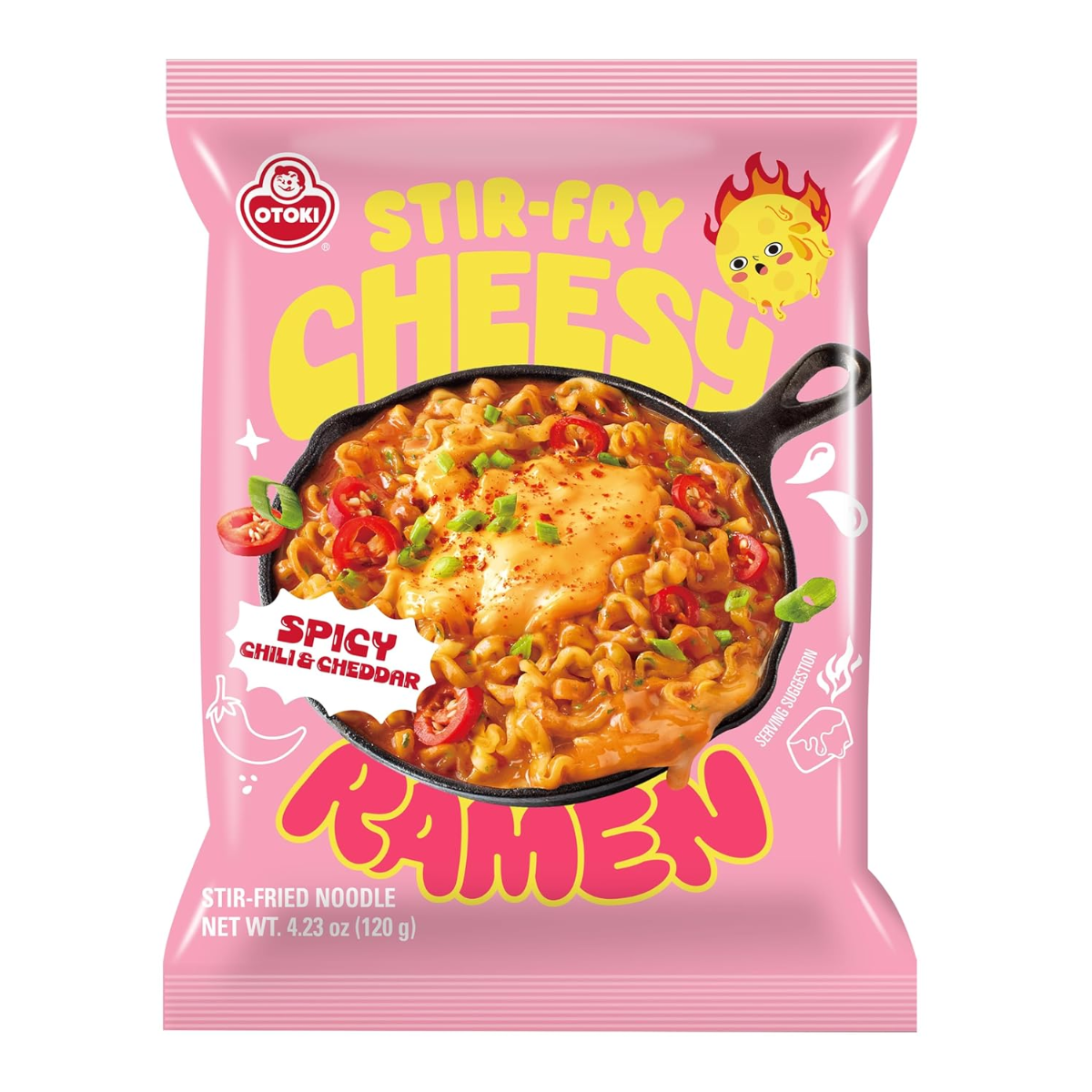 Lamen Coreano Sabor Queijo Cheese & Pimenta Chili Ramen Ottogi - 110 gramas