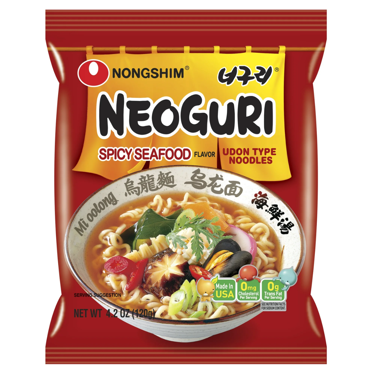 Lamen Neoguri Udon Sabor Picante e Frutos do Mar MADE IN USA - 120 ...