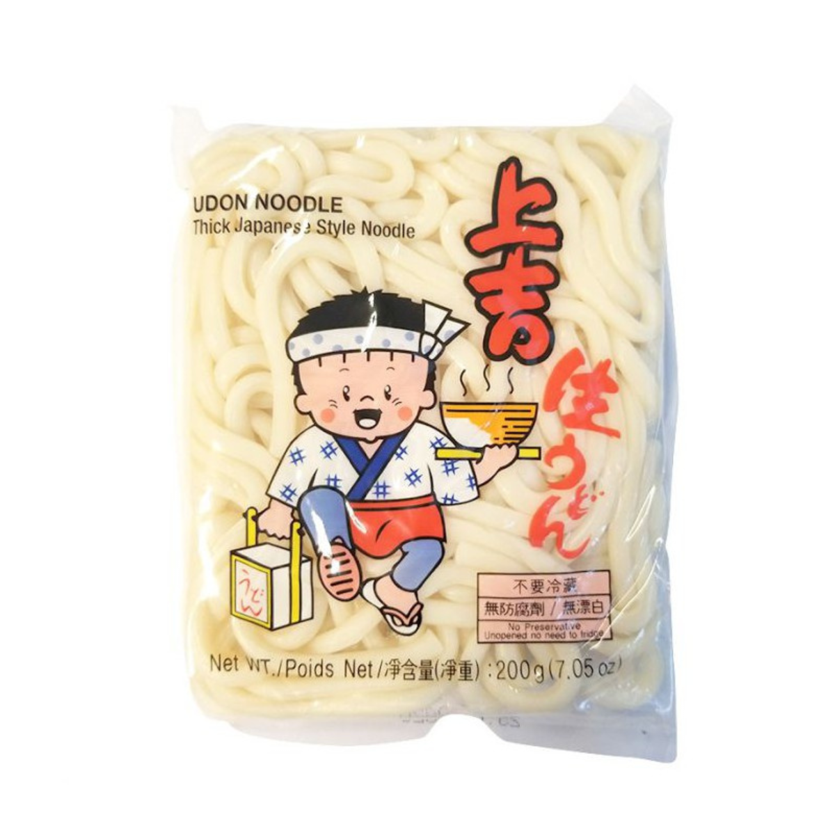 Macarrão Oriental Hosan Fresh Udon estilo Japonês Pré-Cozido sem Tempero  - 200 gramas
