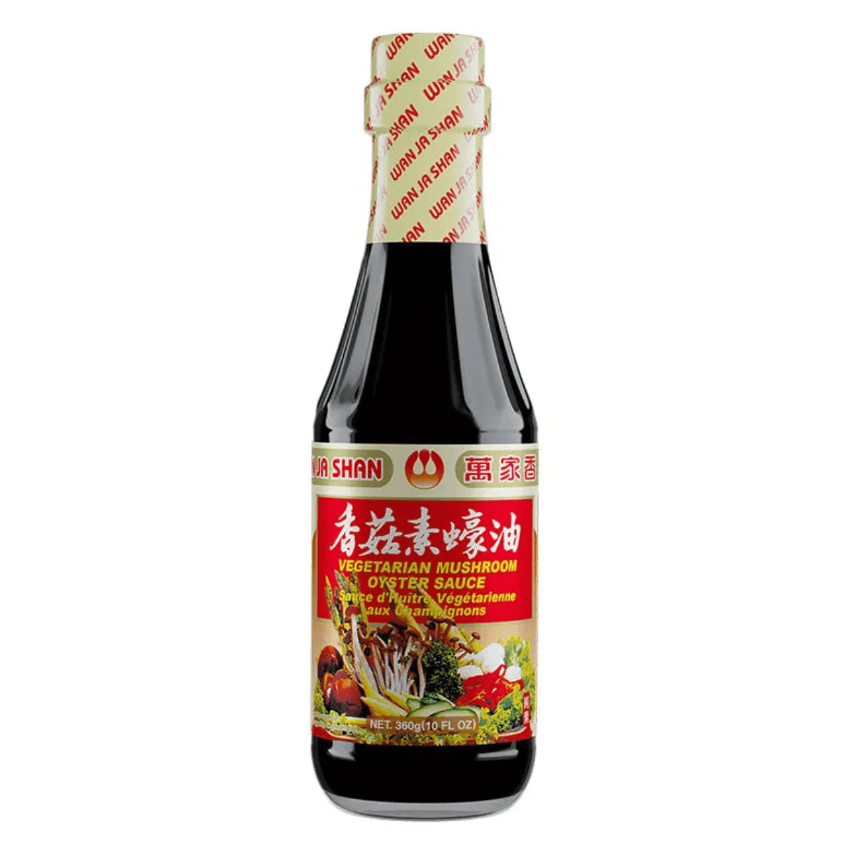 Molho de Ostra com Cogumelo Vegetariano Wan Ja Shan  - 360 gramas