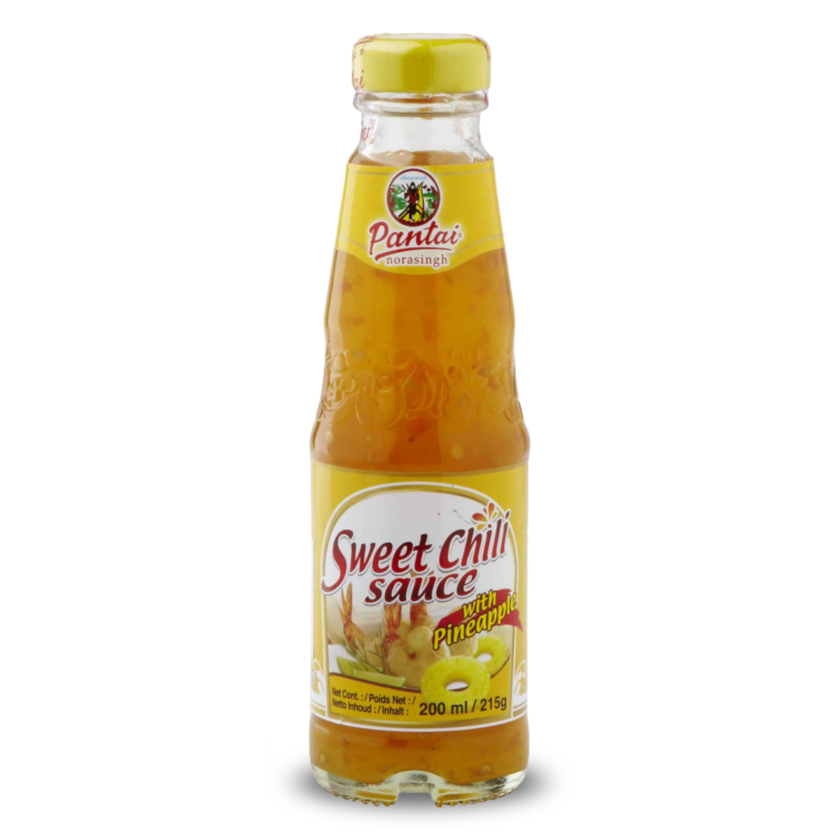 Molho de Pimenta Tailândesa Doce com Abacaxi Sweet Chili Sauce with Pineapple Pantai - 200mL