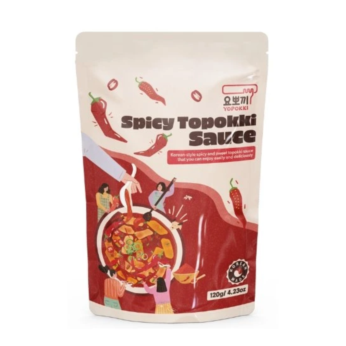 Molho Pronto Picante Hot & Spicy para Topokki YOUNG POONG - 120 gramas