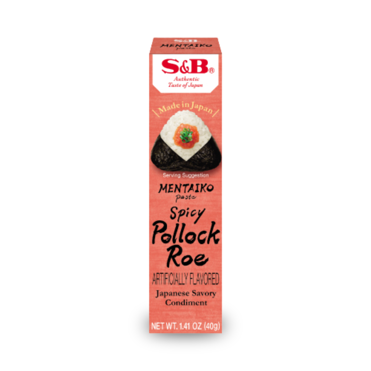 Pasta Japonesa Sabor Ovas de Polaca Picante Mentaiko S&B - 40g