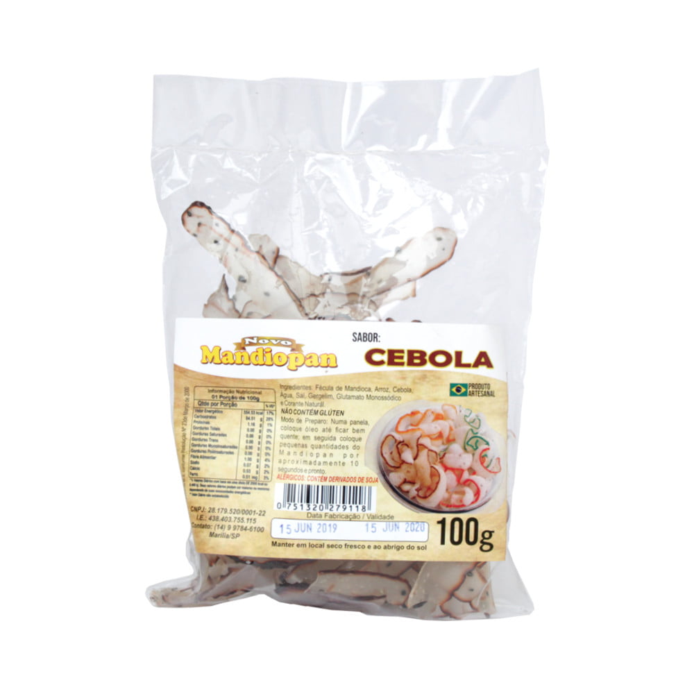 Salgadinho Mandiopan Sabor Cebola - 100 gramas 