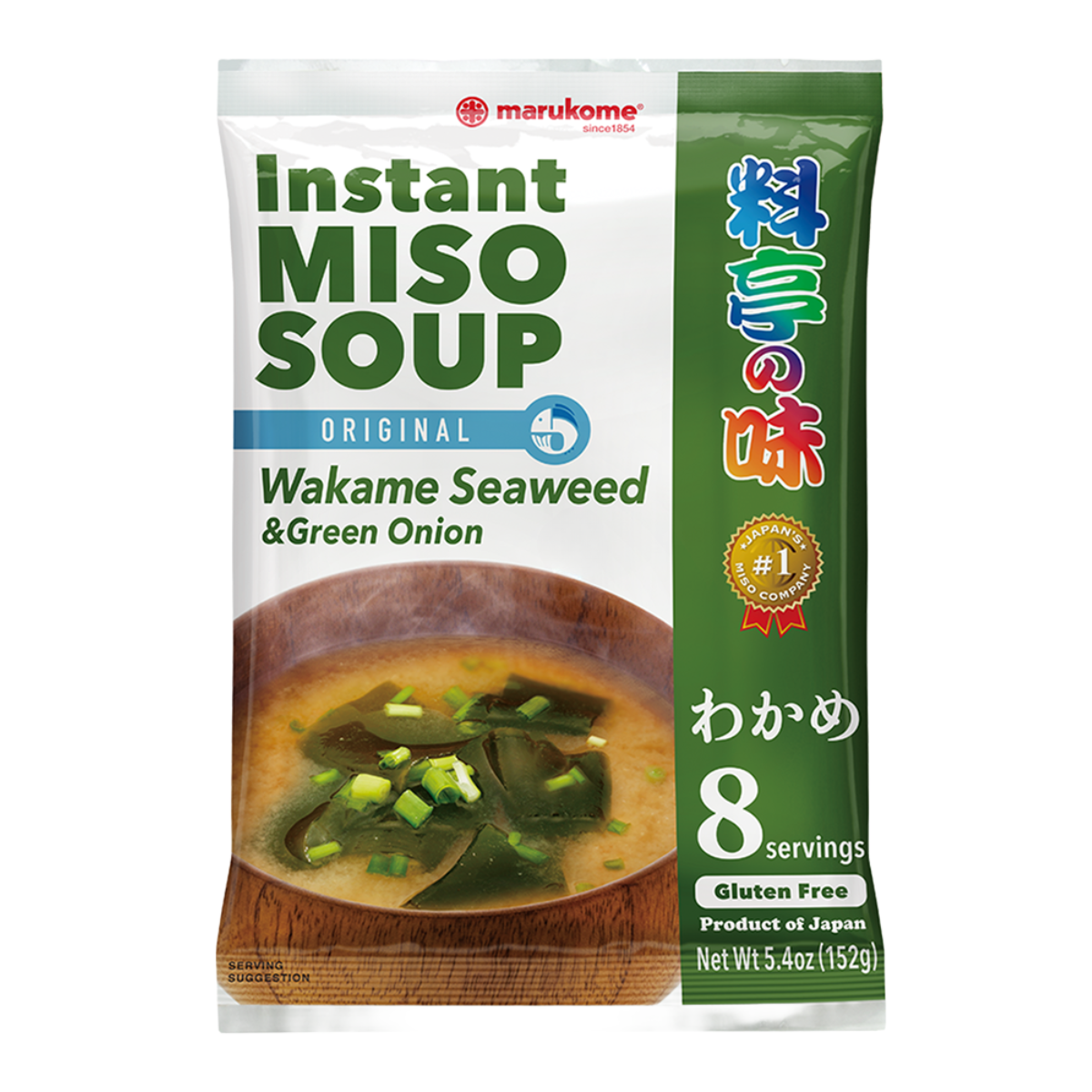 Sopa de Missoshiru Instantânea com Wakame e Cebolinha Marukome - 152 gramas